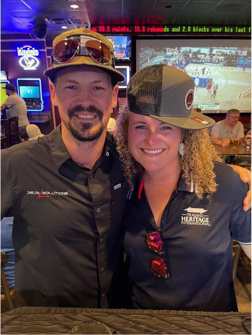 Delta Solutions team members at a community networking event